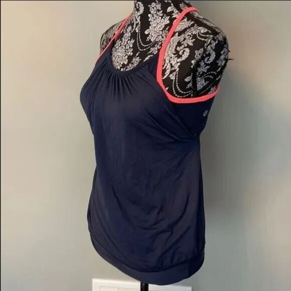 NEW Lululemon Yoga Running Exercise Tank Top 2 colors Navy Blue+ Neon Pink - Picture 10 of 16